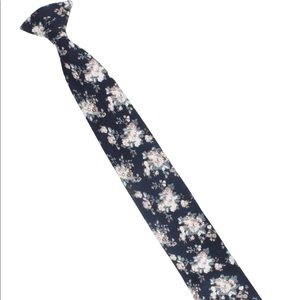 FINLEY Boys Navy Floral Skinny Tie 2.3